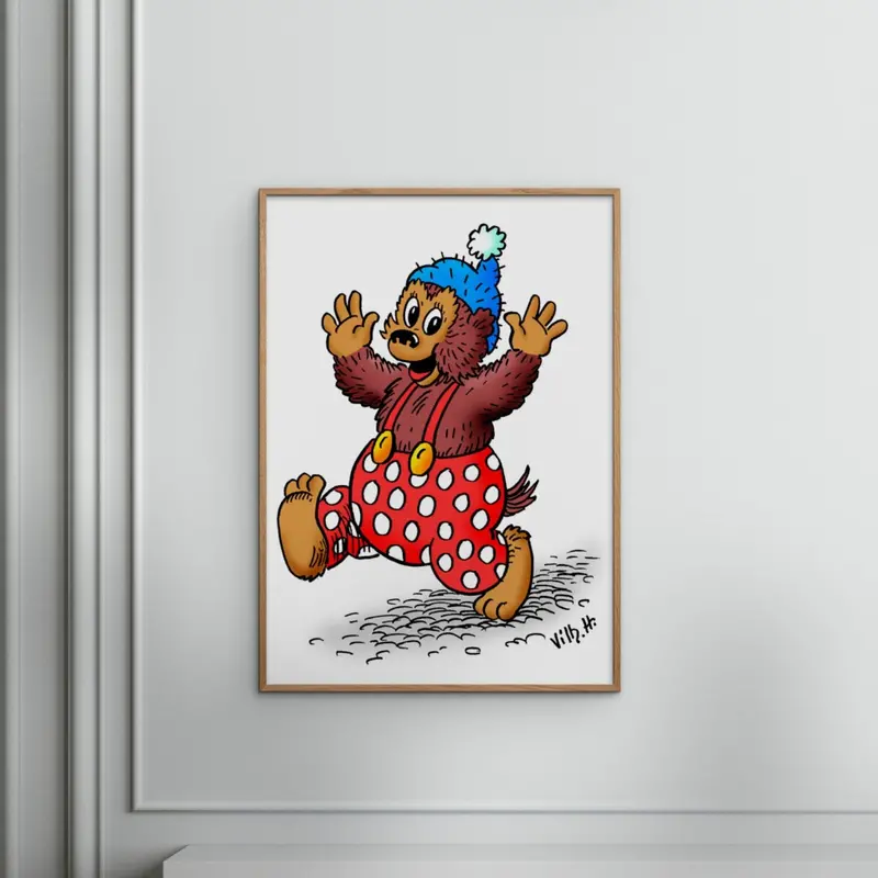 Poster & Frame Dansk Plakatkunst - Rasmus Klump 2