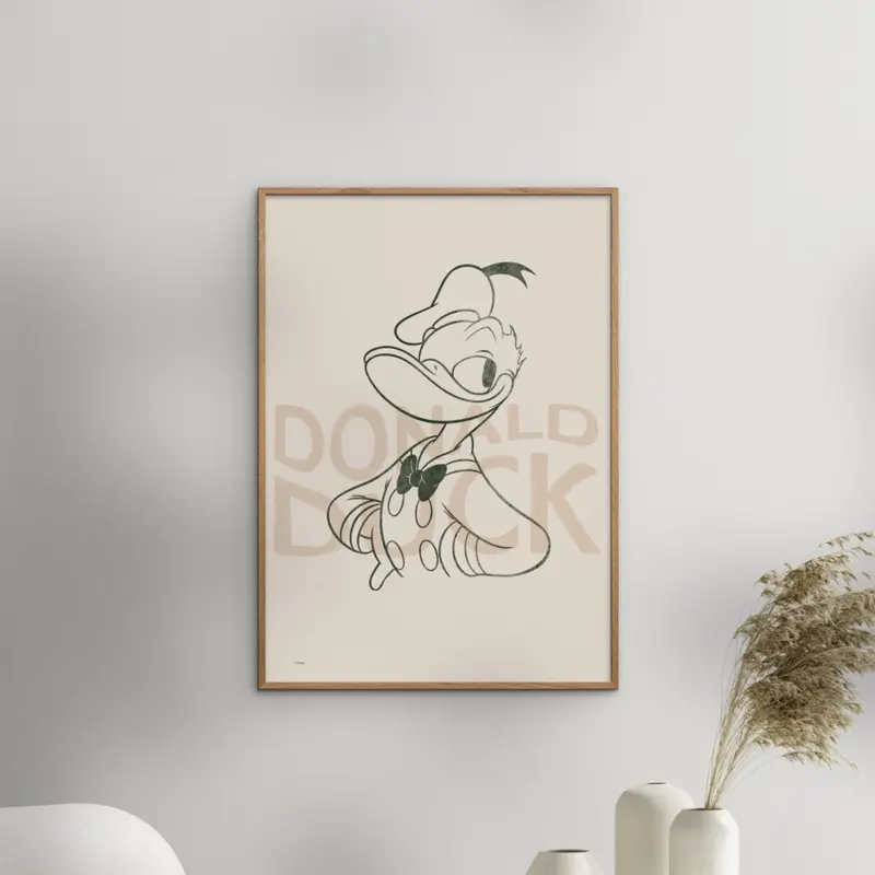 Poster & Frame Disney - Donald Duck Green 2