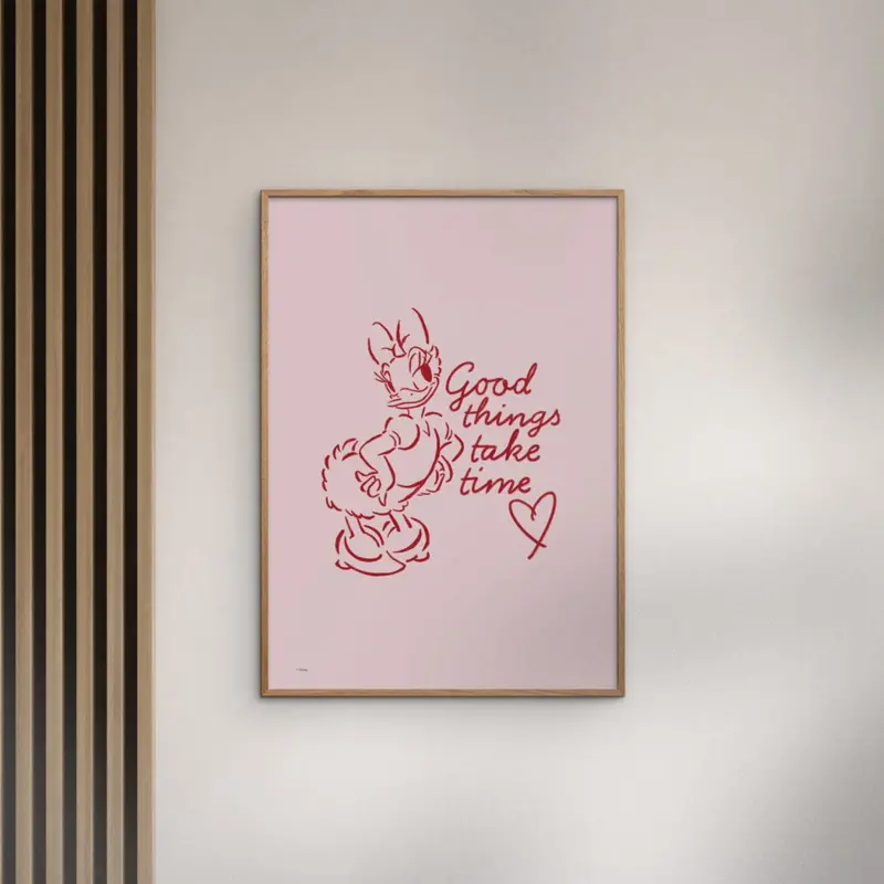 Poster & Frame Disney - Good Things Takes Time 2
