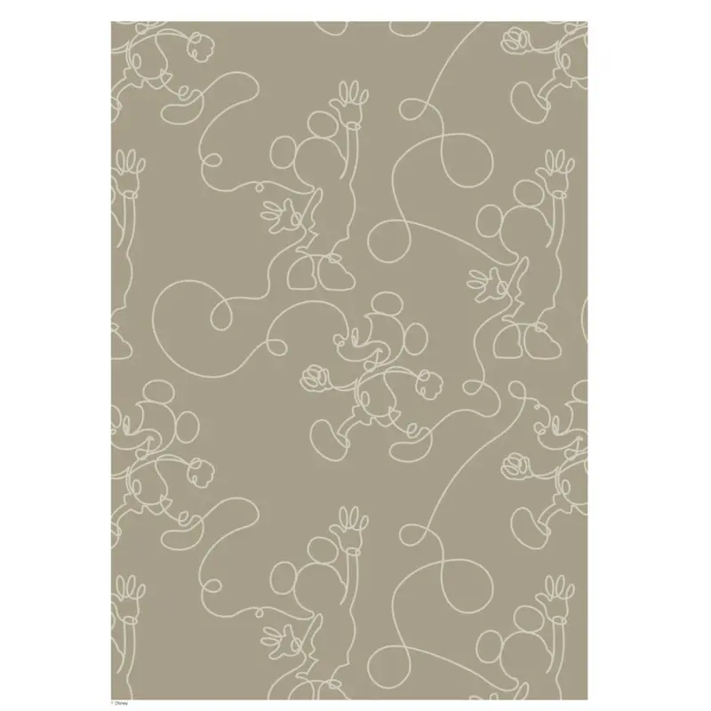 Poster & Frame Disney - Green & White Mickey Outline 1