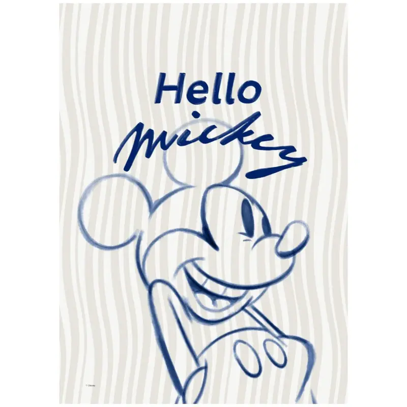 Poster & Frame Disney - Hello Mickey Blue 1