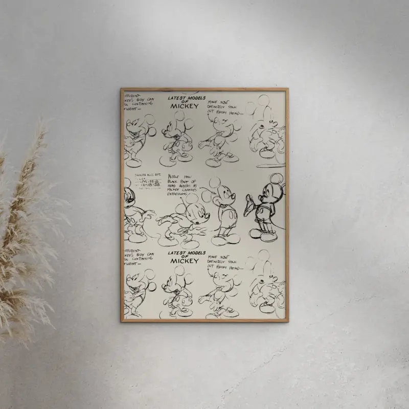 Poster & Frame Disney - Latest Models Of Mickey 2