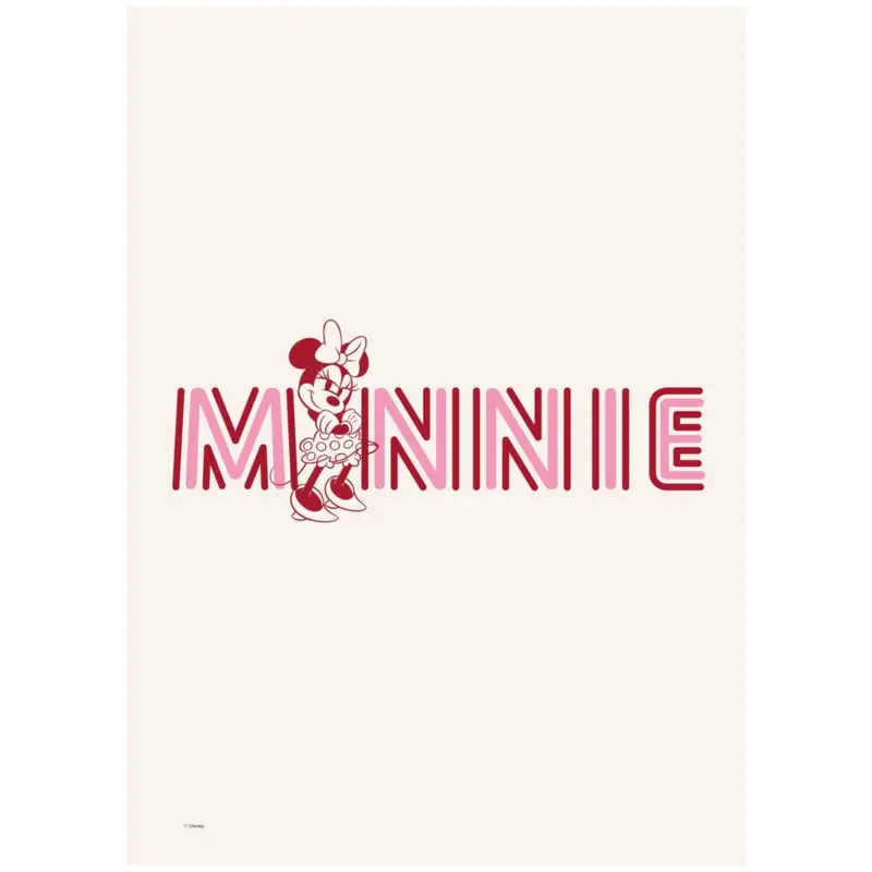 Poster & Frame Disney - Minnie Pink Letters 1