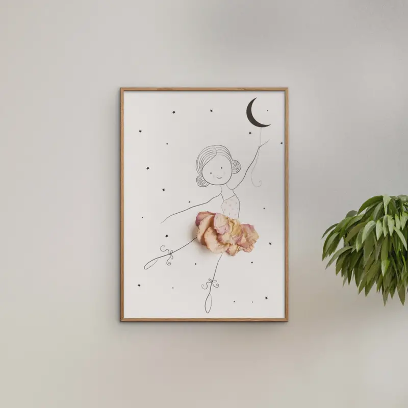 Poster & Frame Mette Handberg - Ballerina Ella 2