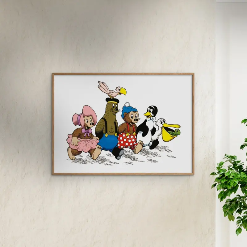 Poster & Frame Rasmus Klump - Alle Vennerne 2