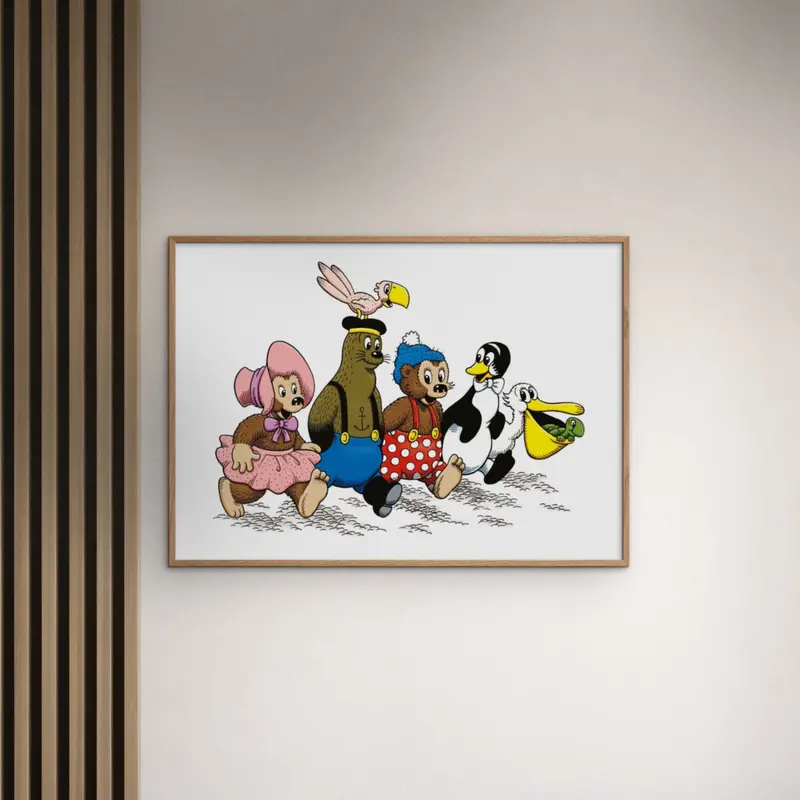 Poster & Frame Rasmus Klump - Alle Vennerne 2