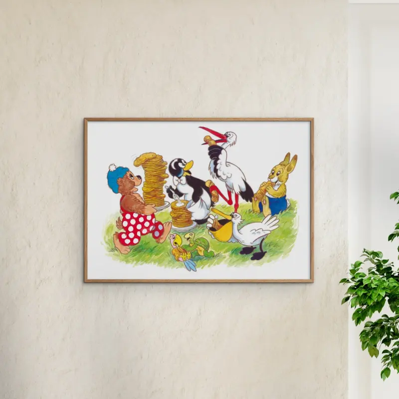 Poster & Frame Rasmus Klump - Pandekager 2