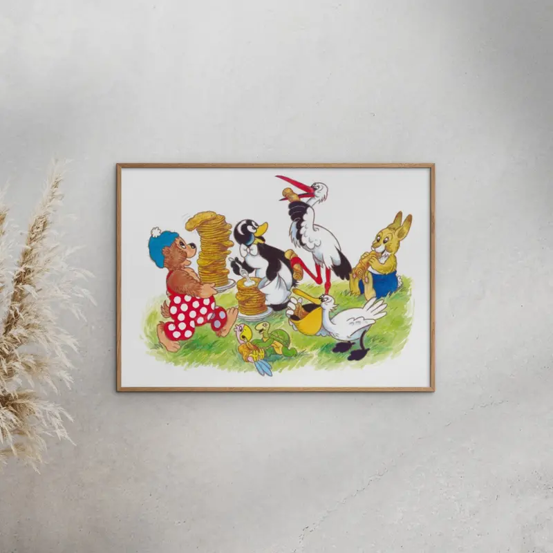 Poster & Frame Rasmus Klump - Pandekager 2