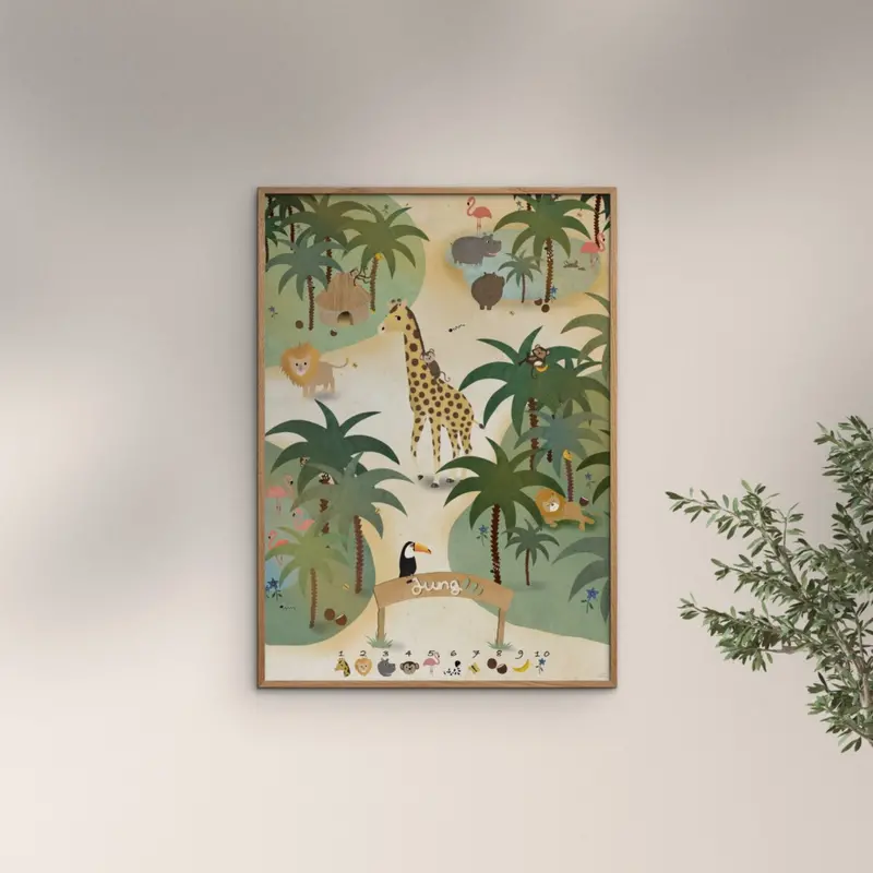 Poster & Frame Willero Illustration - Jungle 2
