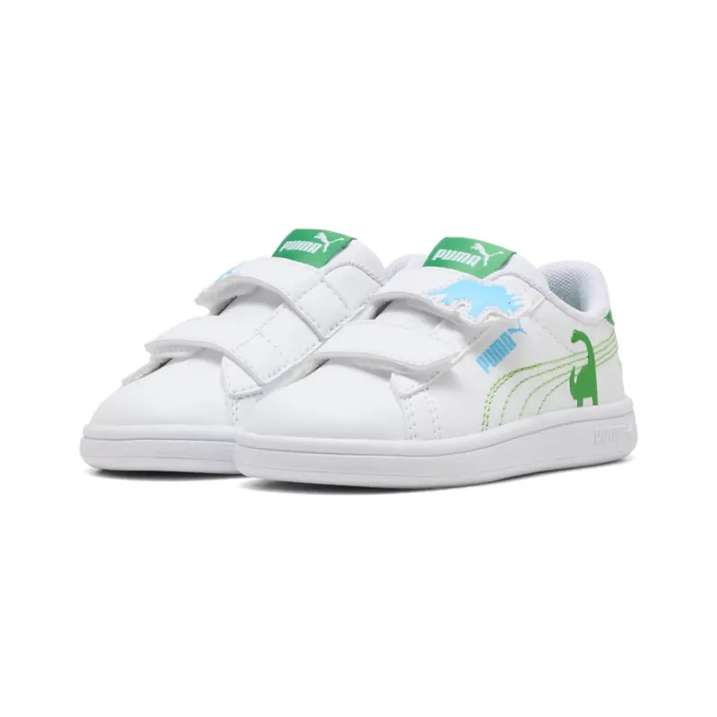 Puma White-Green Fruit-Vibrant Blue Puma Smash 3.0 Dino V Inf 1