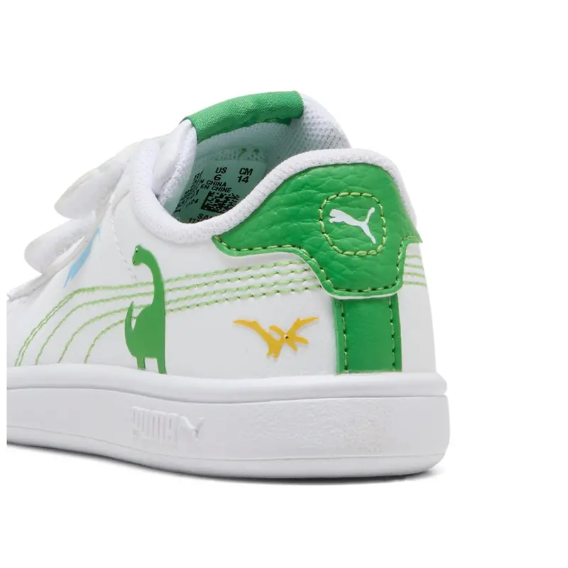 Puma White-Green Fruit-Vibrant Blue Puma Smash 3.0 Dino V Inf 5