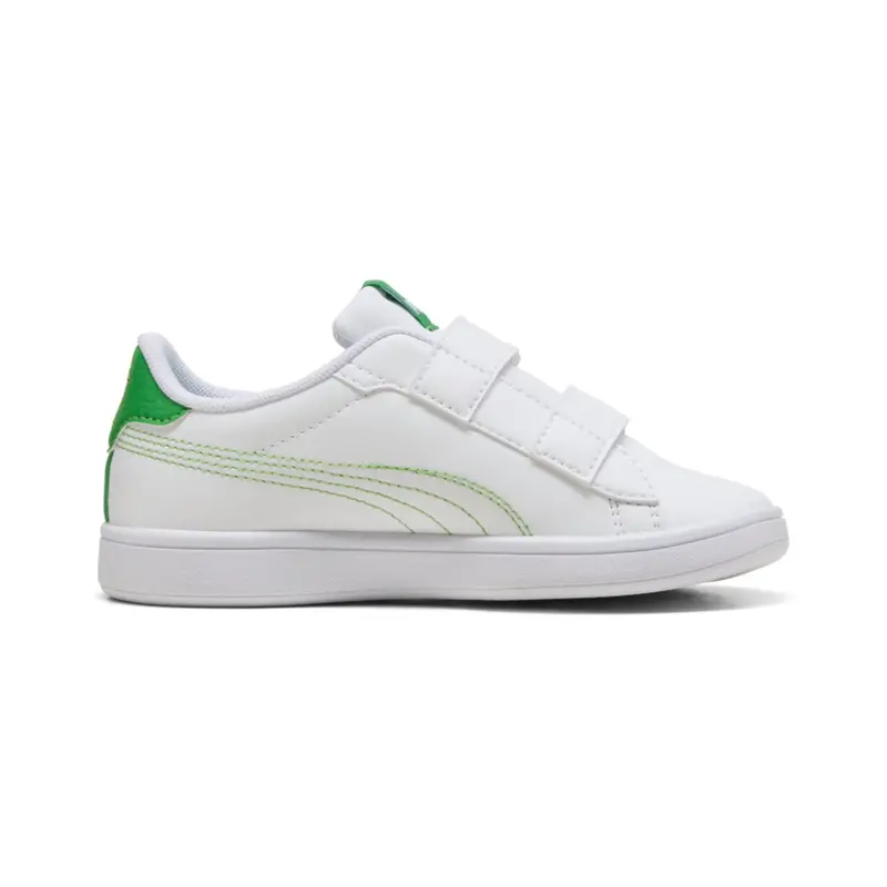Puma White-Green Fruit-Vibrant Blue Puma Smash 3.0 Dino V Ps 4