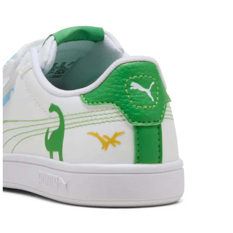 Puma White-Green Fruit-Vibrant Blue Puma Smash 3.0 Dino V Ps 5