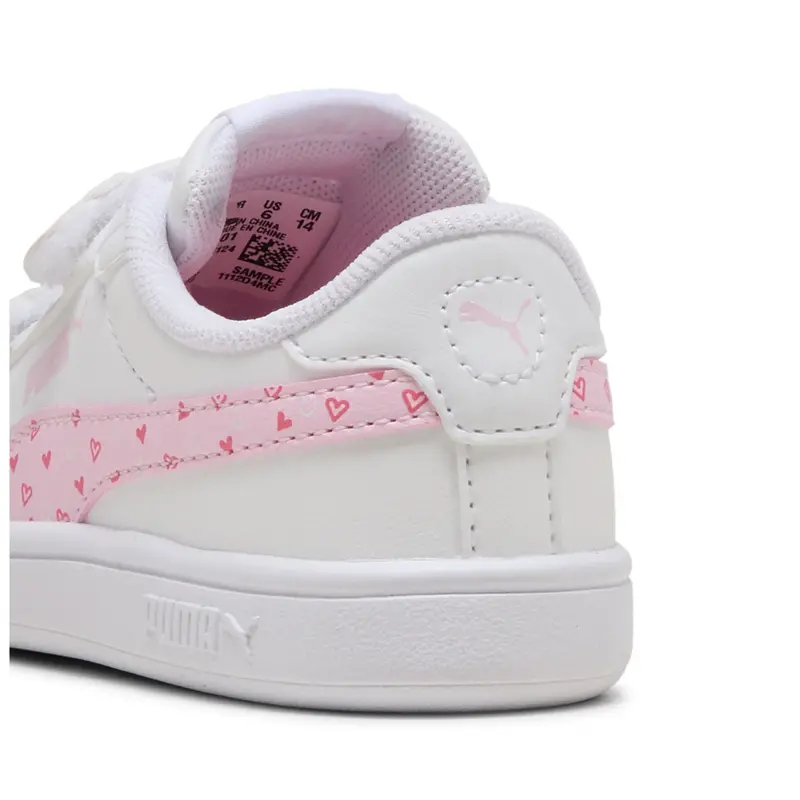 Puma White-Pearl Pink Puma Smash 3.0 Hearty V Inf 5