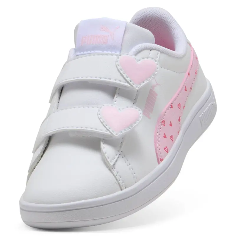 Puma White-Pearl Pink Puma Smash 3.0 Hearty V Ps 2