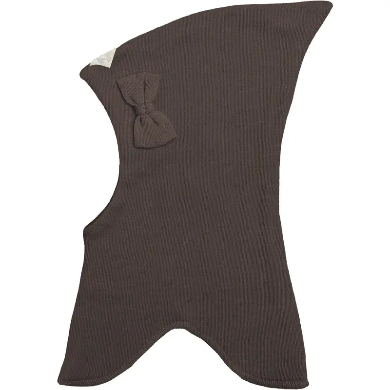 Racing Kids Nisse Elefanthue M. Sløjfe 3-Lags Dark Plum Brown 1