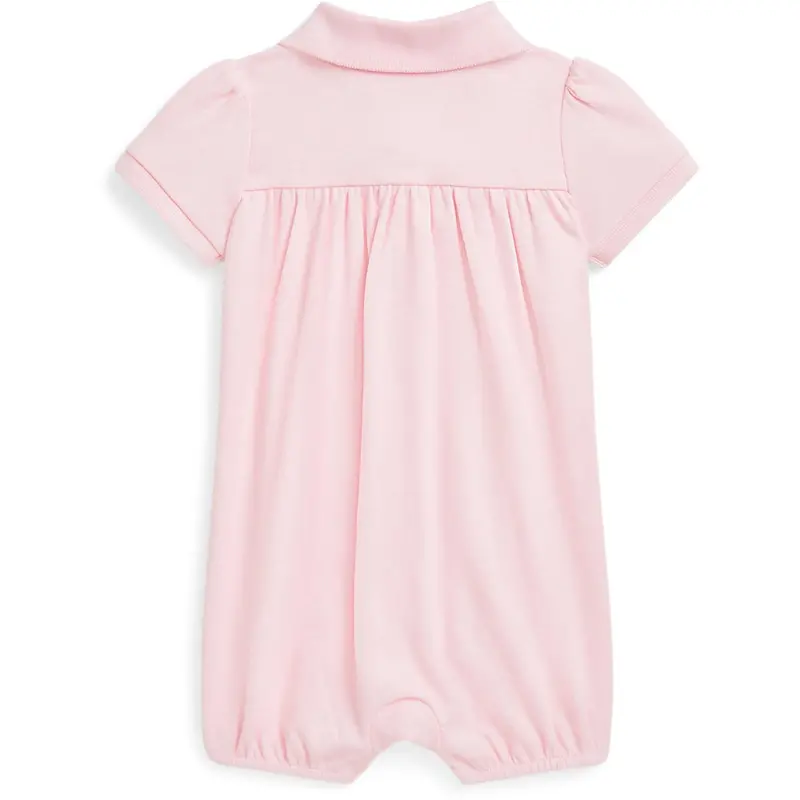 Ralph Lauren Baby Bath Pink W/ Nevis Bubble Shortall 3