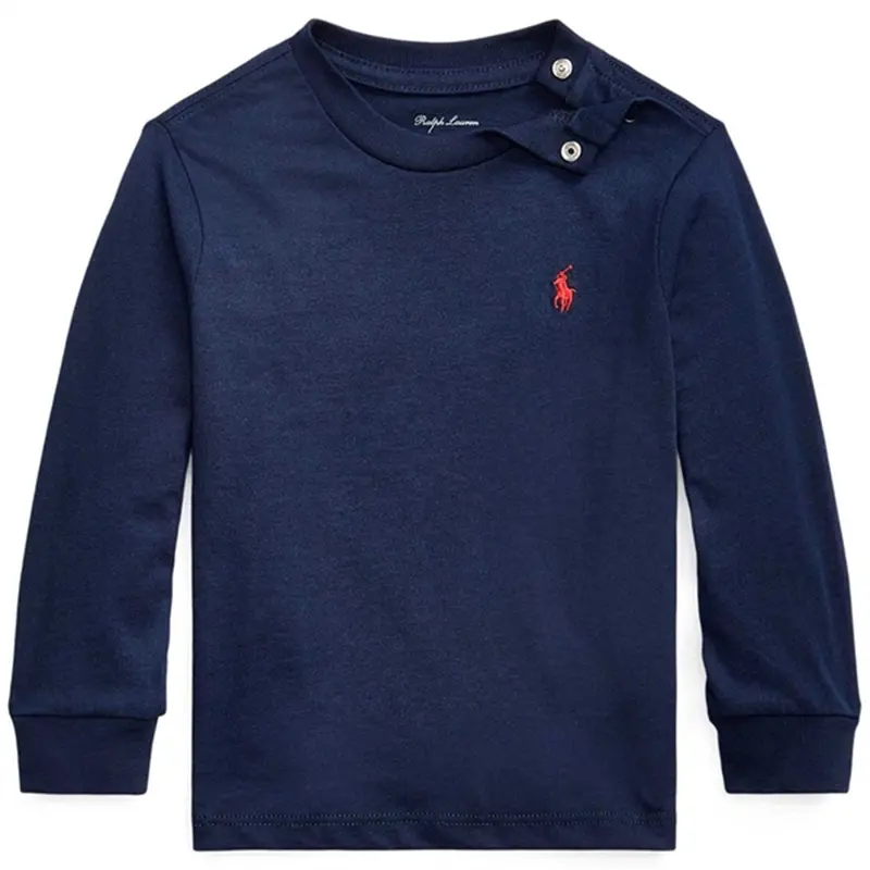 Ralph Lauren Baby Boy Long Sleeved Tee Cruise Navy 1