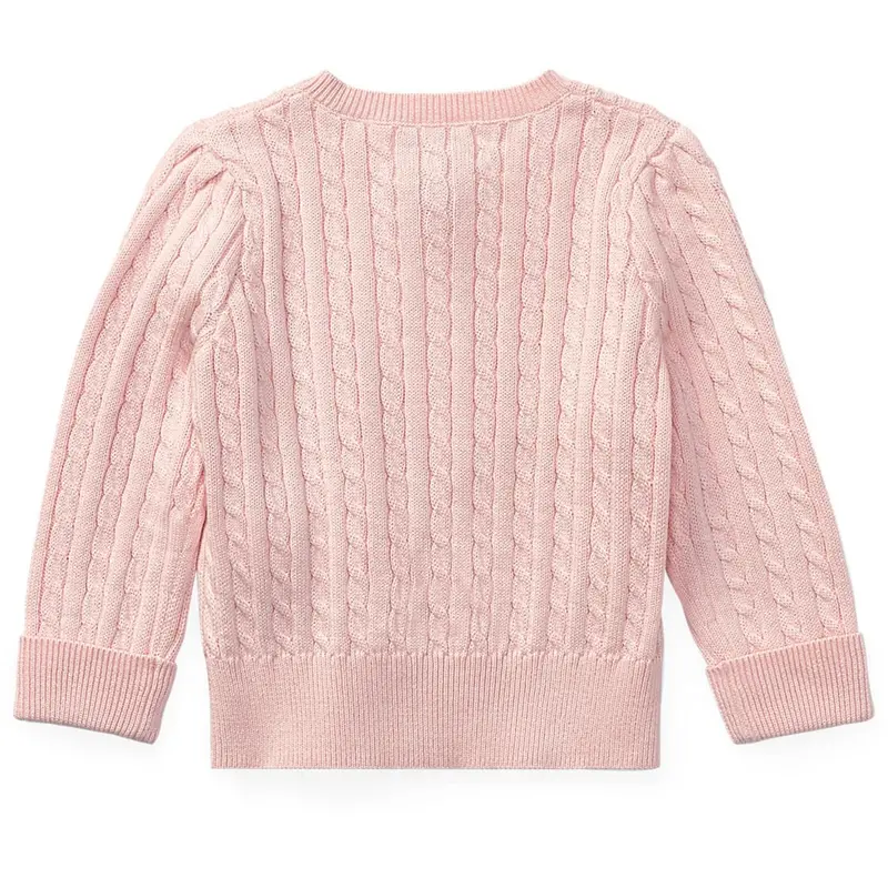 Ralph Lauren Baby Hint Of Pink Baby Girl Cardigan 2