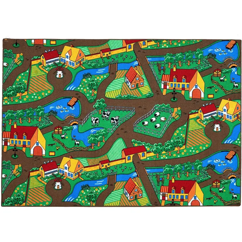 Rebel Roads Farm Life Gulvtæppe - 140 X 200 Cm 1