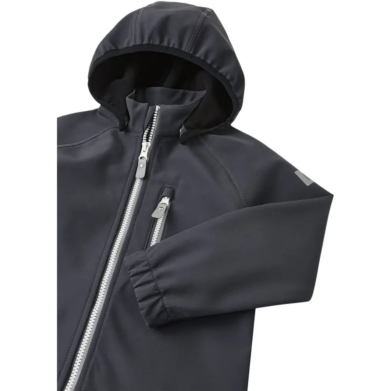 Reima Soft Black Vantti Soft Black Softshell Jakke 2