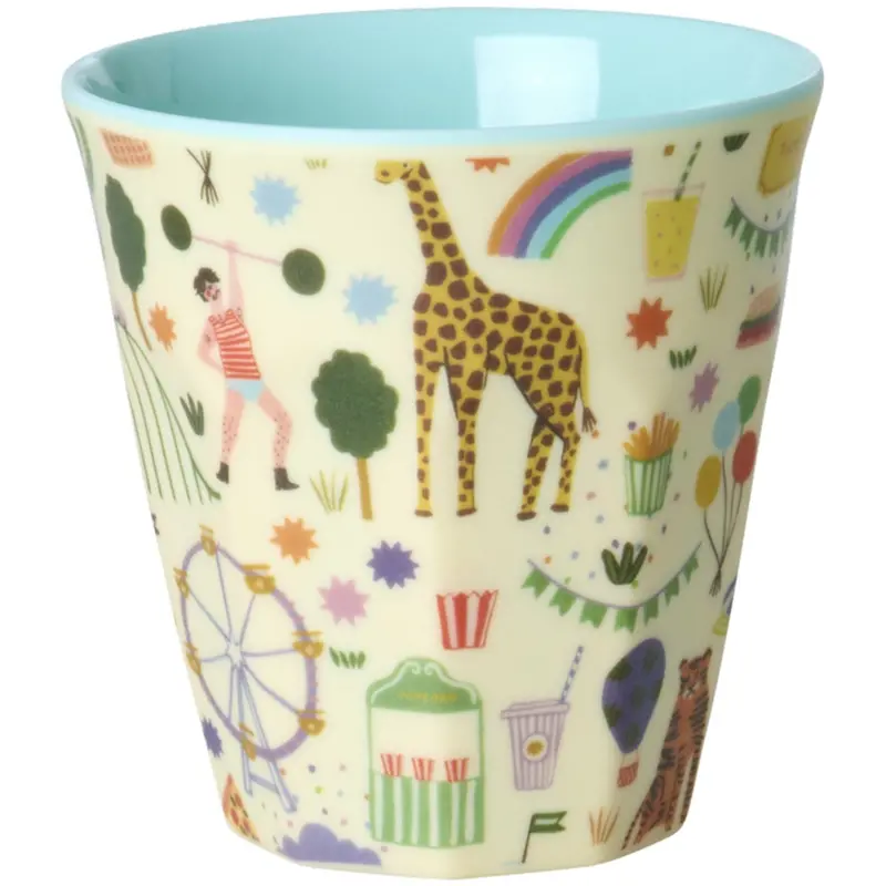 Rice Mint Fun Fair Print Melamine Kids Kop Small 160 Ml 1