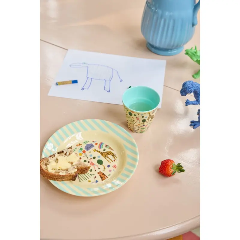Rice Mint Fun Fair Print Melamine Kids Kop Small 160 Ml 2