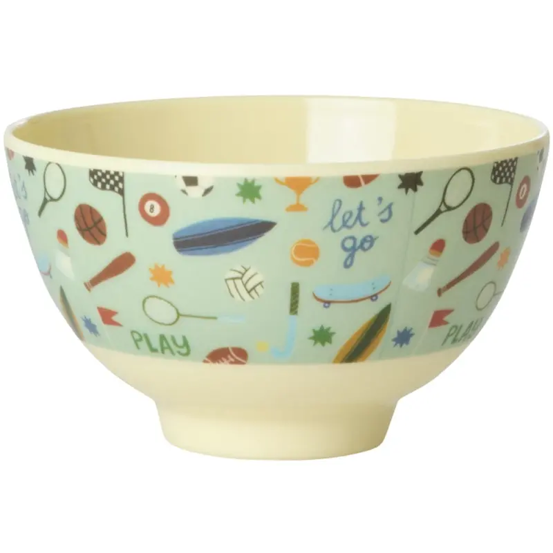 Rice Sports Print Melamine Skål Small 300 Ml 1