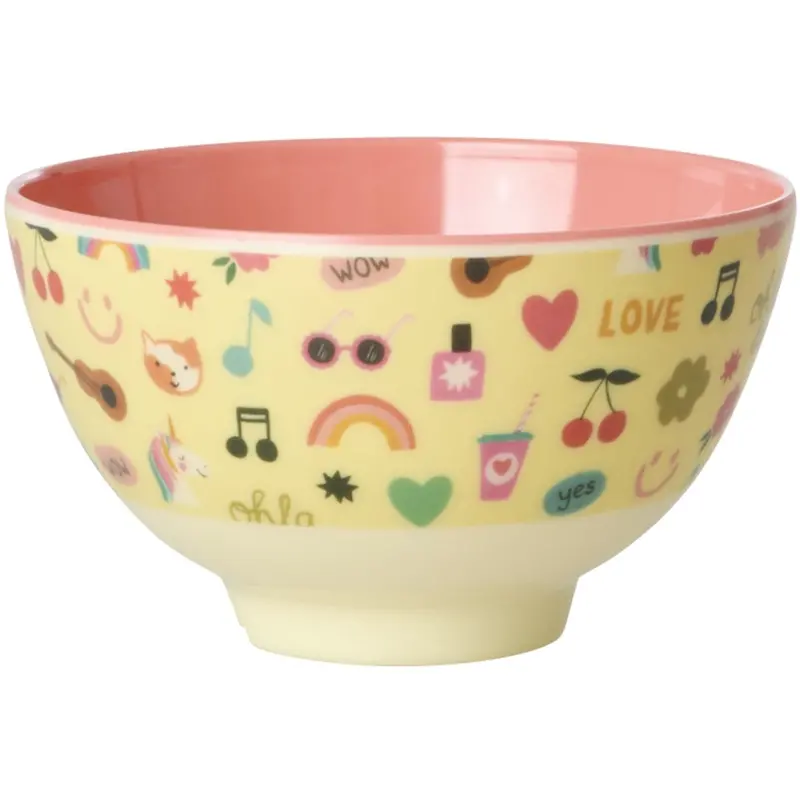 Rice Unicorn Love Print Melamine Skål Small 300 Ml 1
