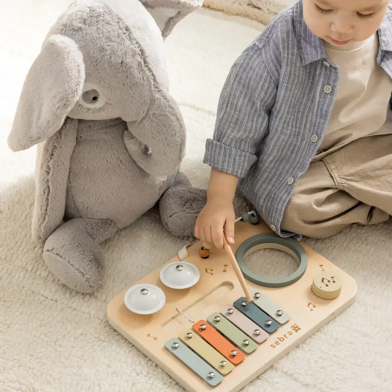 Sebra Wooden Aktivitetspanel Musik 2