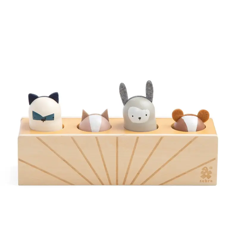 Sebra Woodland Pop Up Legetøj Wooden 1