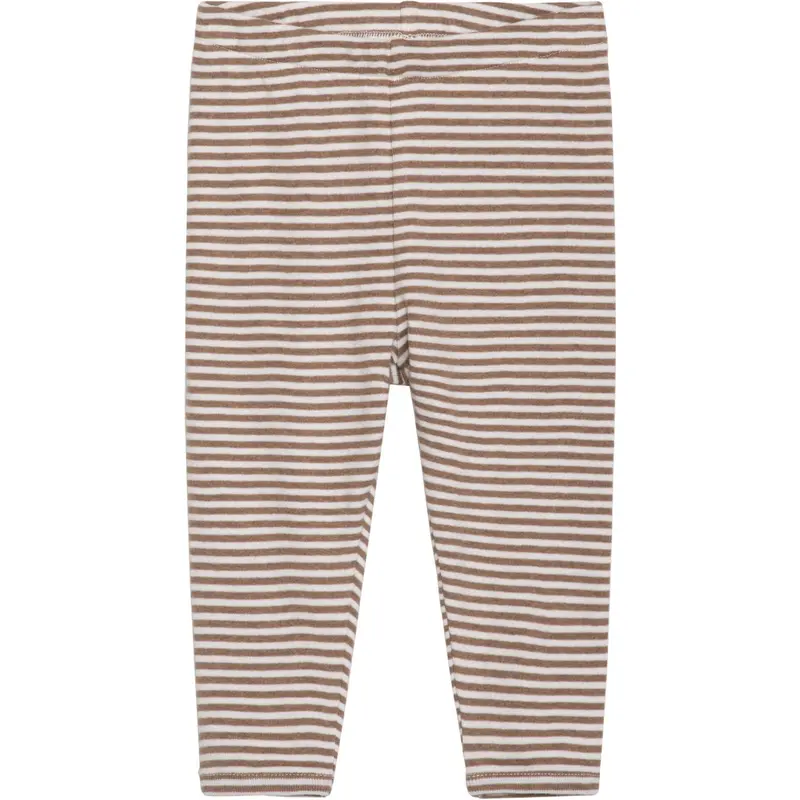 Serendipity Almond/Offwhite Baby Leggings Stripe 1