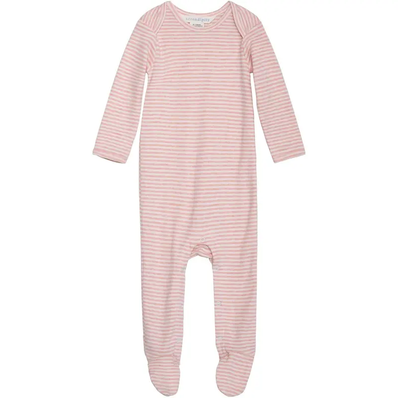 Serendipity Coral/Offwhite Baby Dragt Stripe 1