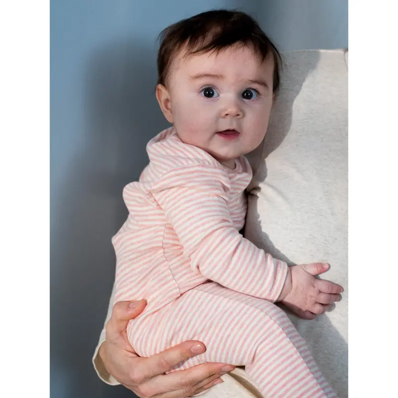 Serendipity Coral/Offwhite Baby Dragt Stripe 2