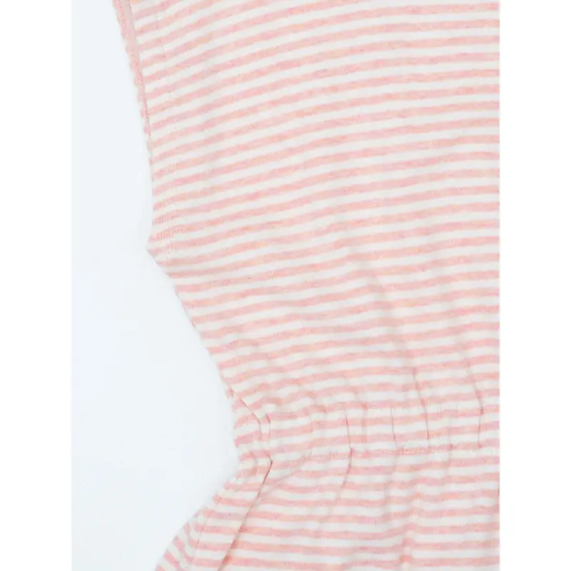 Serendipity Coral/Offwhite Strand Kjole Stripe 4