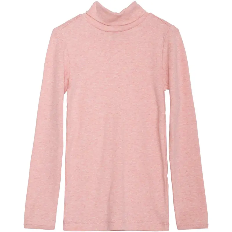 Serendipity Coral Turtleneck Bluse 1