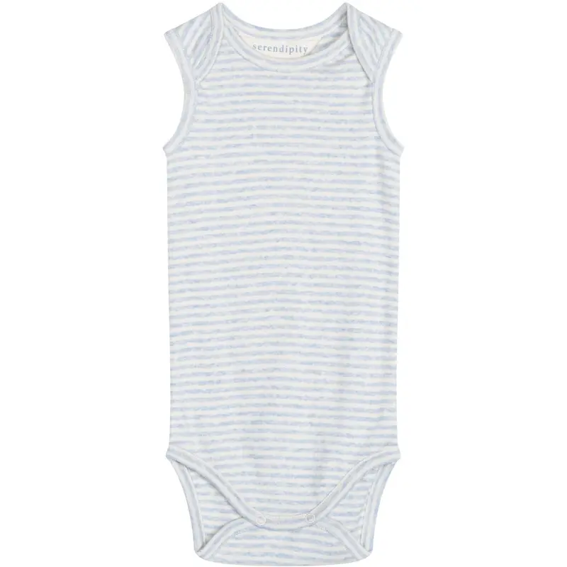 Serendipity Mist/Offwhite Baby Tank Stripe 1