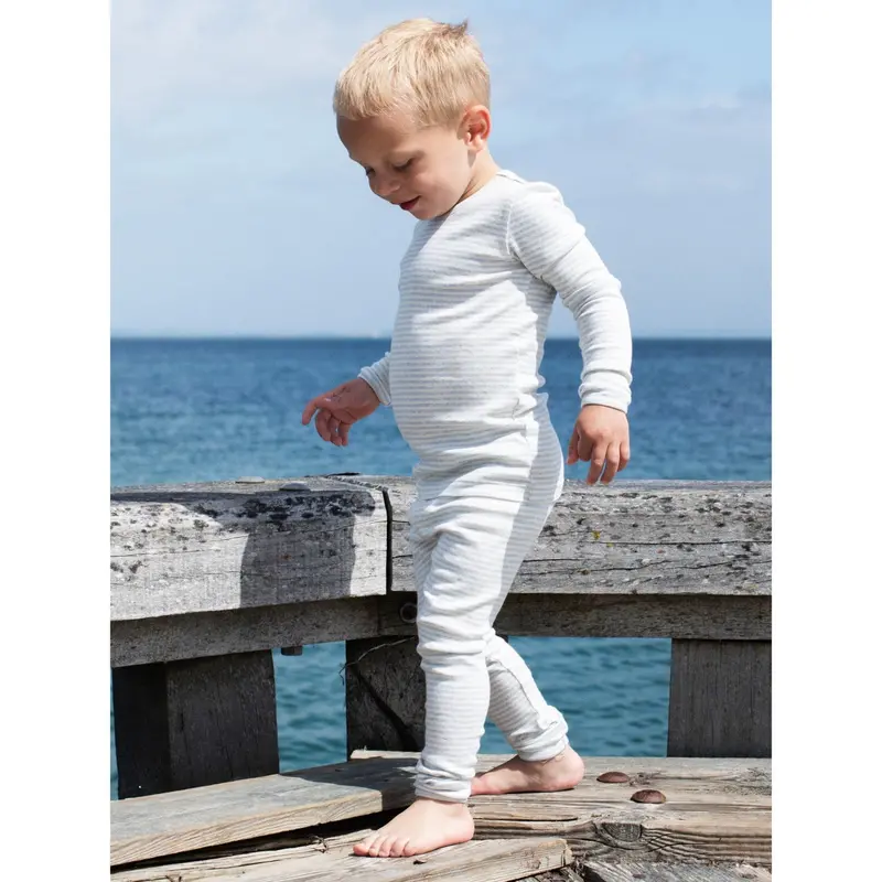 Serendipity Mist/Offwhite Slim Bluse Stripe 2