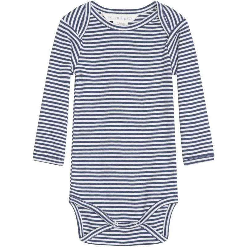 Serendipity Navy/Offwhite Baby Body Stripe 1