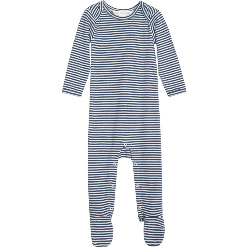 Serendipity Navy/Offwhite Baby Dragt Stripe 1