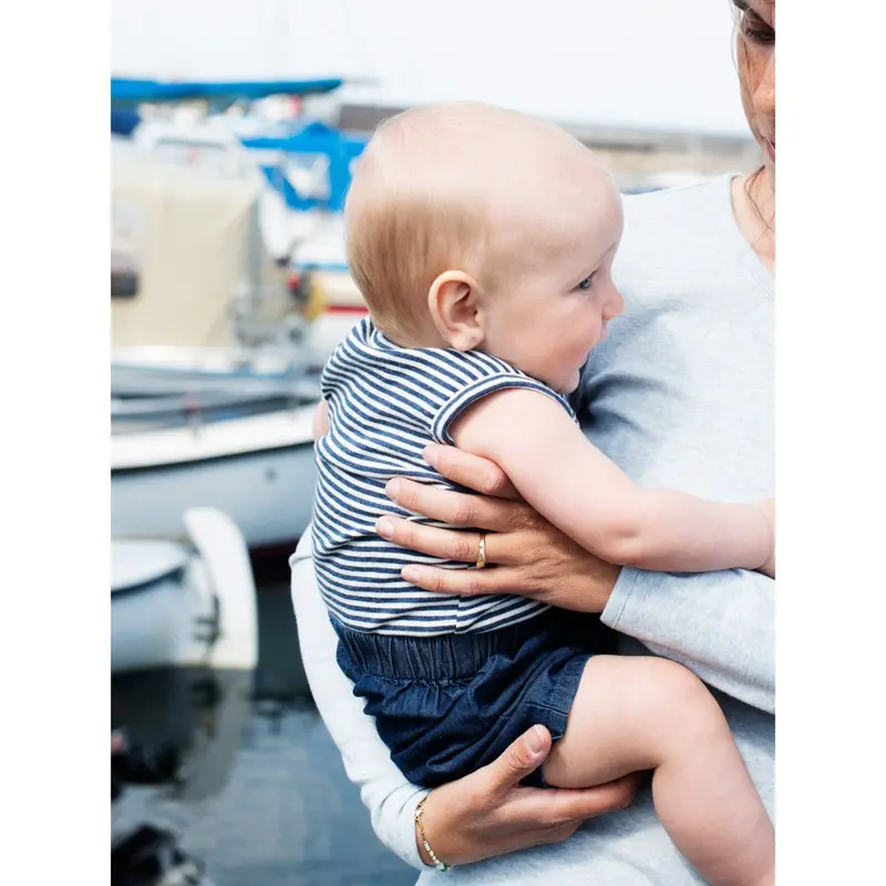 Serendipity Navy/Offwhite Baby Tank Stripe 3