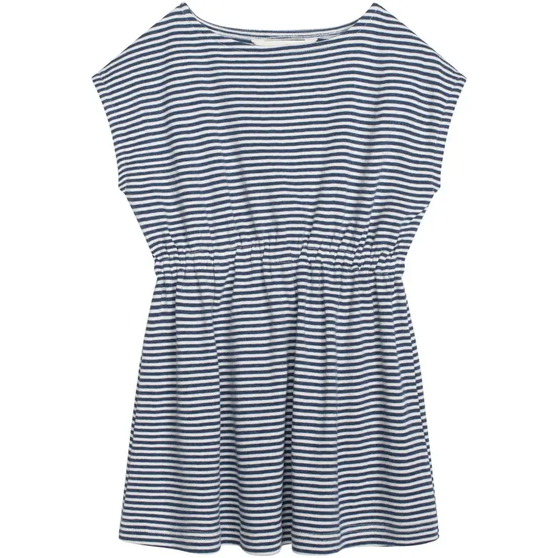 Serendipity Navy/Offwhite Strand Kjole Stripe 1
