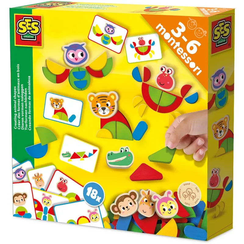 Ses Creative Montessori Kreativt Dyresæt 1