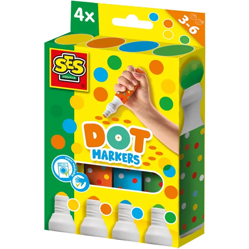 Ses Creative Priktusser 4 Farver Xxl 1