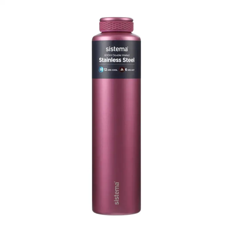 Sistema Fig Purple Stainless Steel Drikkedunk 600 Ml 1