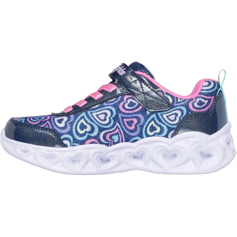 Skechers Navy Heart Lights - Boogie Love 4