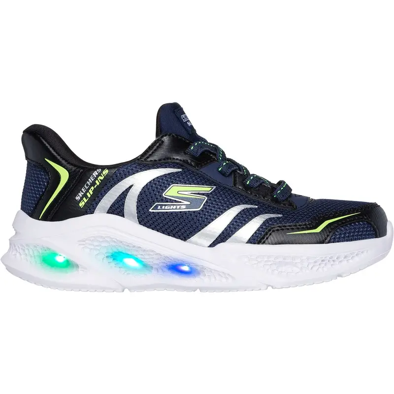 Skechers Navy Slip-Ins: S-Lights: Meteor-Lights - Brisk-Beams 2