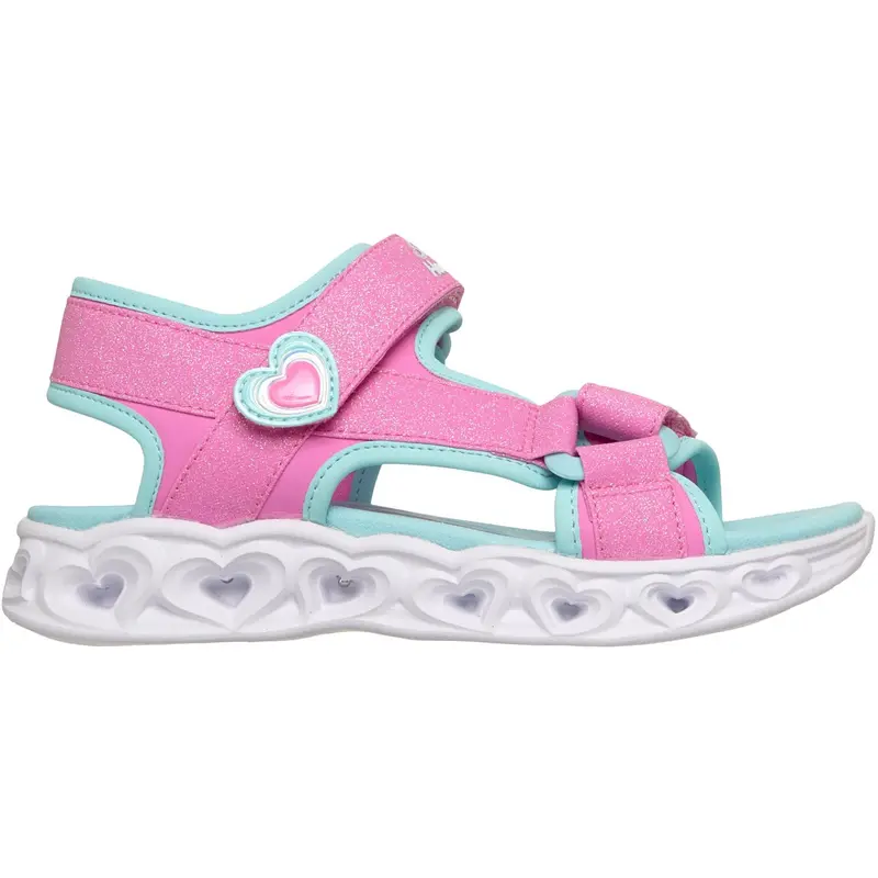Skechers Pink Heart Lights Sandaler 2