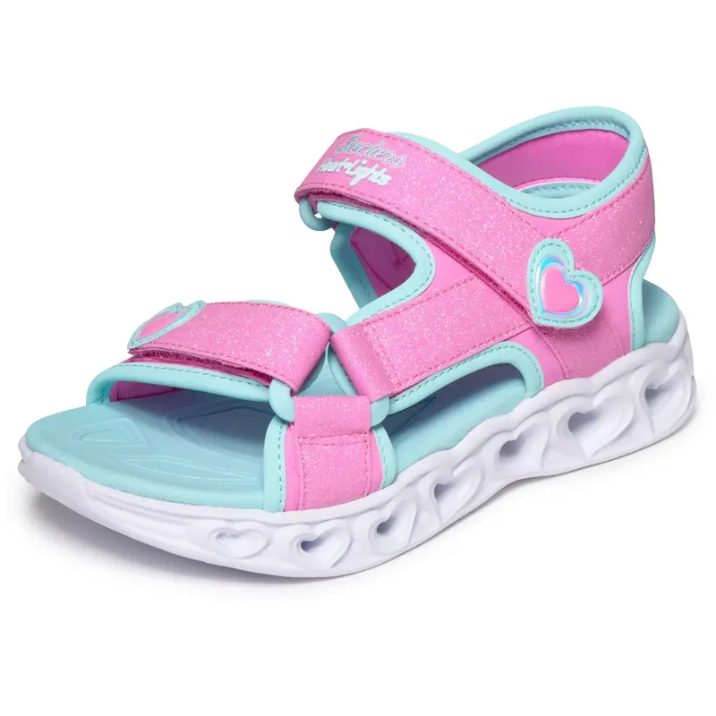 Skechers Pink Heart Lights Sandaler 3