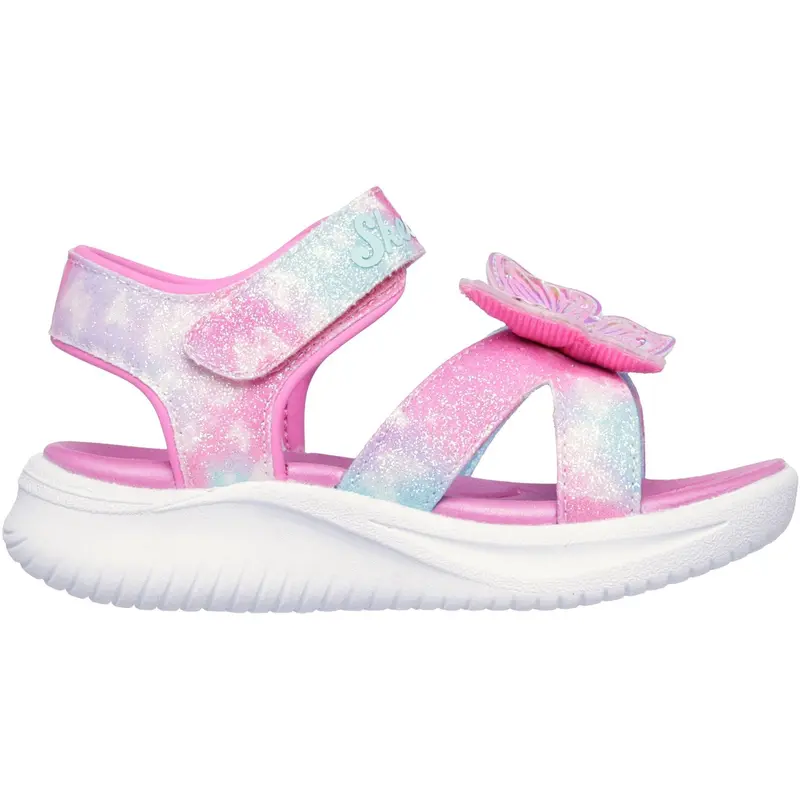 Skechers Pink S Lights - Jumpsters Sandal – Butterfly Brights 2
